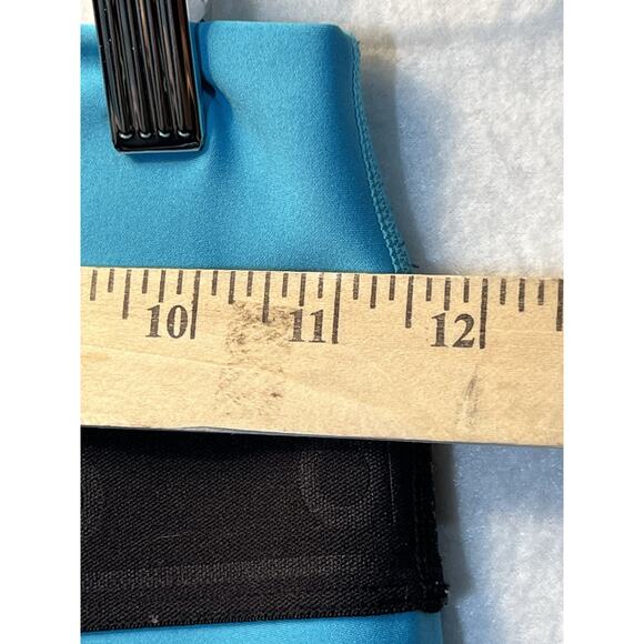 ALO Yoga High Waist Fitness Legging in Blue Splash and Black Logo Band Size S - Picture 5 of 11